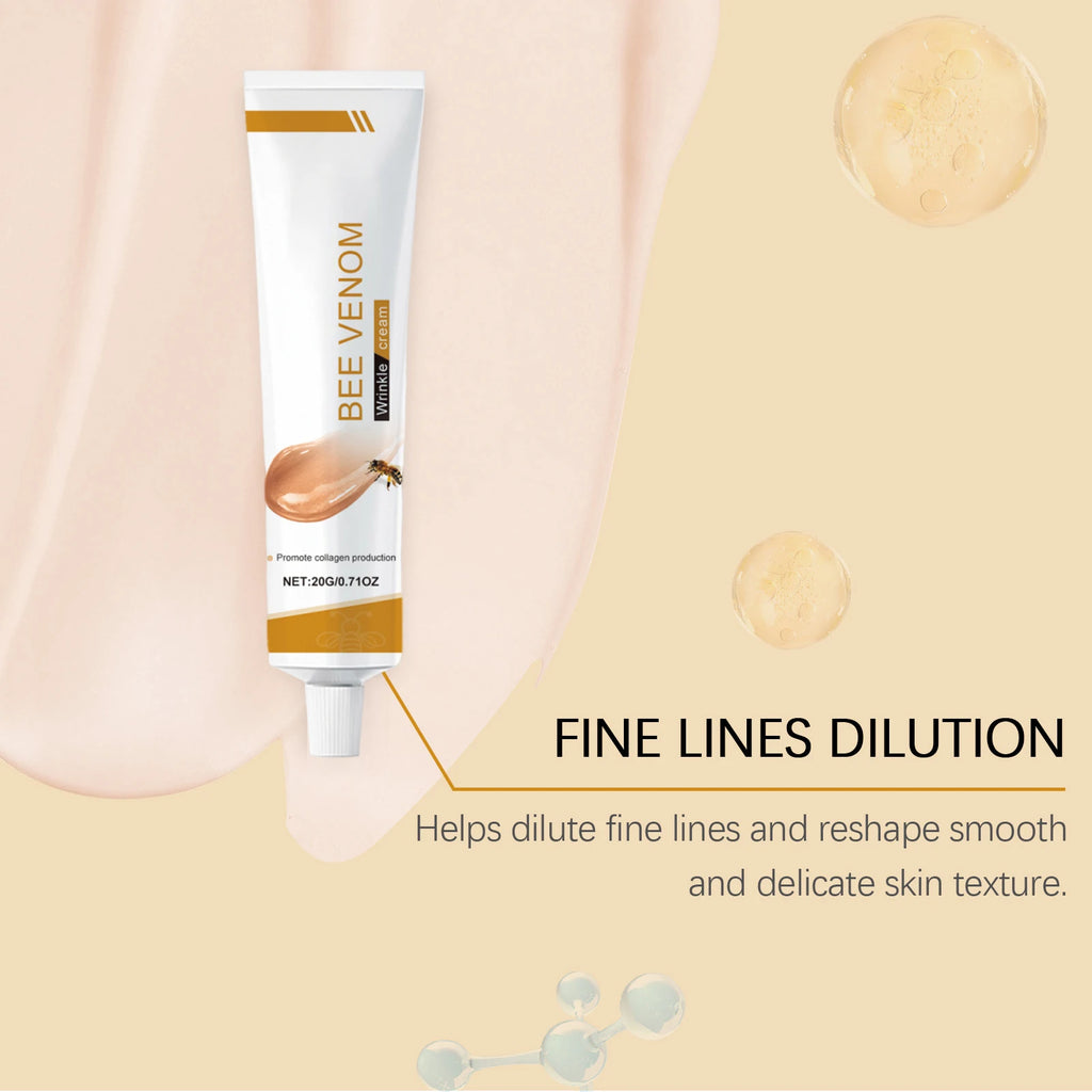 Bee Venom Wrinkle Removal Cream Moisturizing Facial Lifting Anti Sagging Improvement Tighten Skin Repair Care Bee Venom Cream